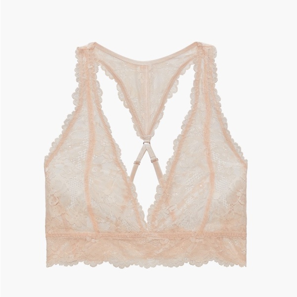 Light blush skin toned bralette from Savage X Fenty, size small